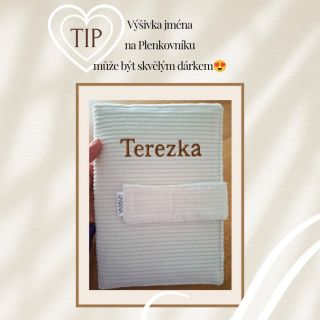 🤔Věděla jsi, že můžeš mít vyšité jméno svého děťátka i na plenkovníku? Personalizace výrobku🪡 výšivkou je skvělým dárkem...